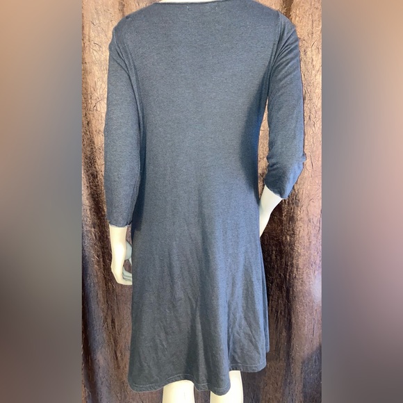 The-oph-ilus/Heather Blue Knit Dress/Women’s medium/EUC!!! - Picture 2 of 4